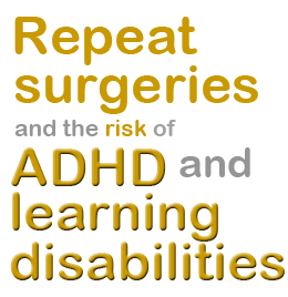 Repear strabismus surgeries and the risk of ADHD and learning disabilities
